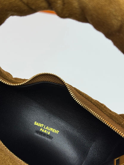 ICARE Baby Suede Crescent Bag