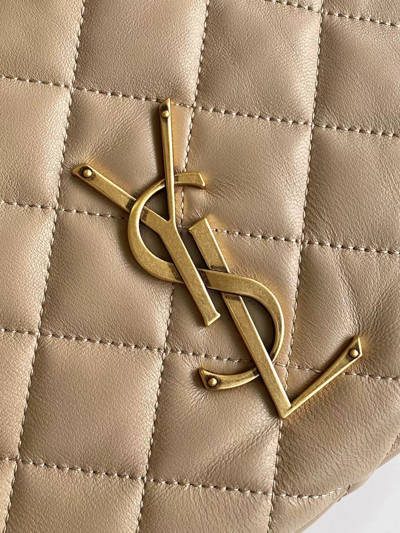 Saint Laurent ICARE Baby Lambskin Crescent Bag