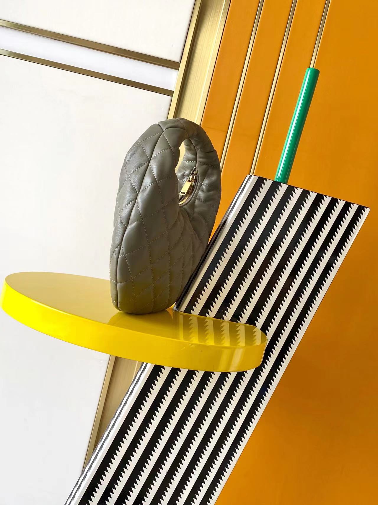 ICARE Baby Lambskin Croissant Bag