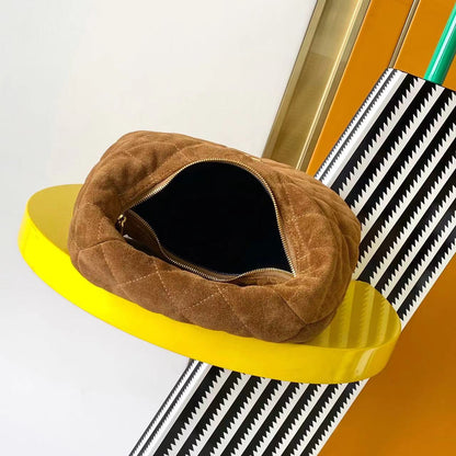 Saint Laurent ICARE Baby Lambskin Crescent Bag