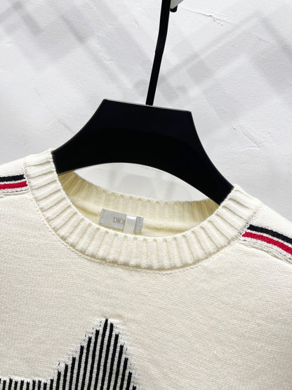 Dior x Peter Doig Ski Series Sailor Collar Knit Sweater – 23FW