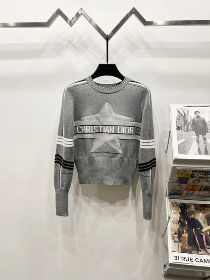 Dior x Peter Doig Ski Series Sailor Collar Knit Sweater – 23FW