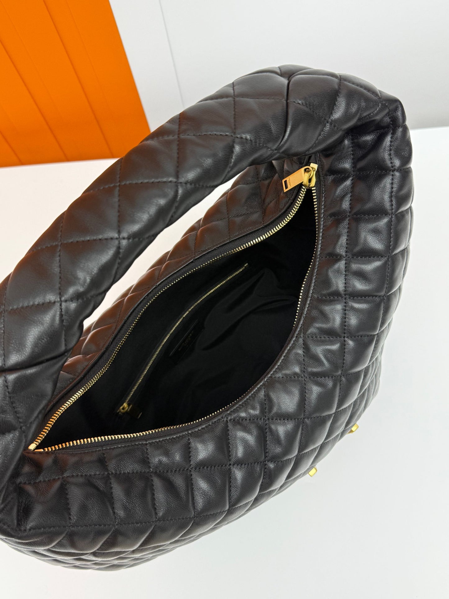 ICARE Baby Nappa Lambskin Croissant Handbag