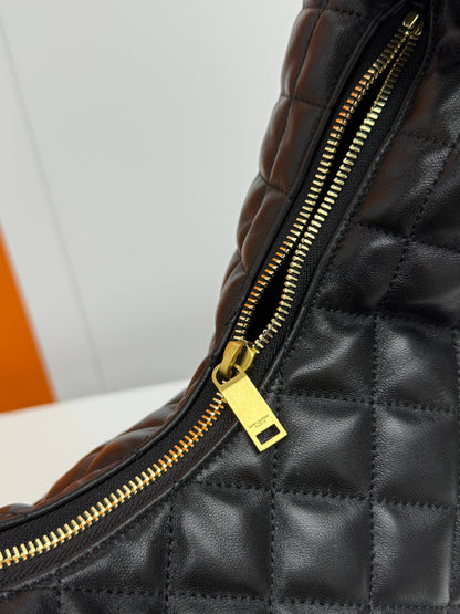 ICARE Baby Nappa Lambskin Croissant Handbag