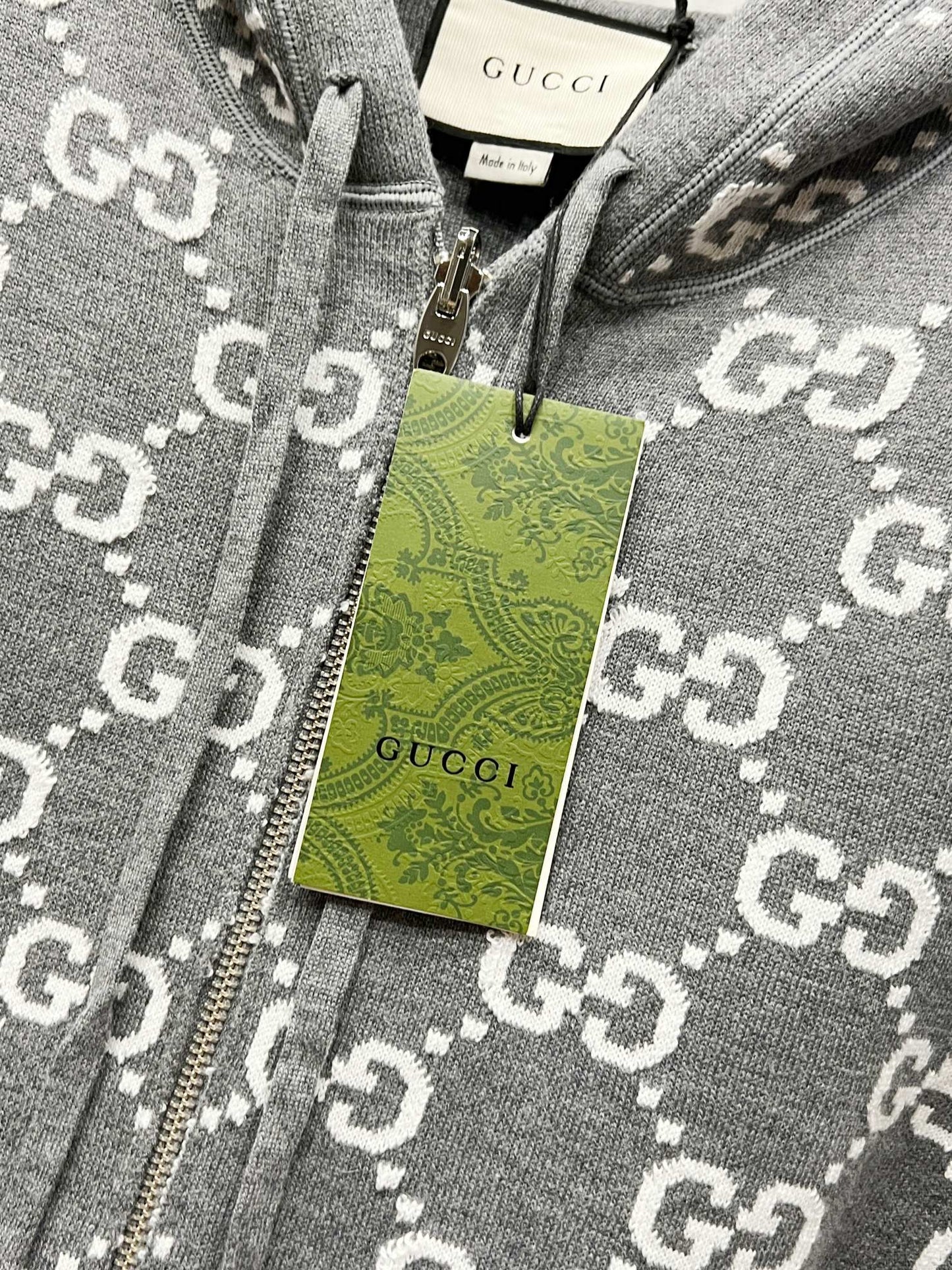 Gucci Reversible Jacquard Wool Hoodie – Autumn/Winter Collection