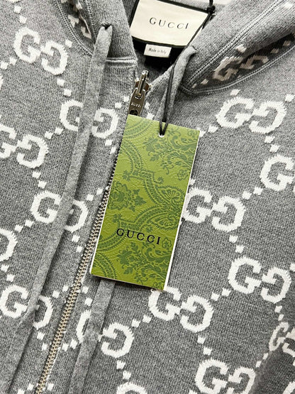 Gucci Reversible Jacquard Wool Hoodie – Autumn/Winter Collection