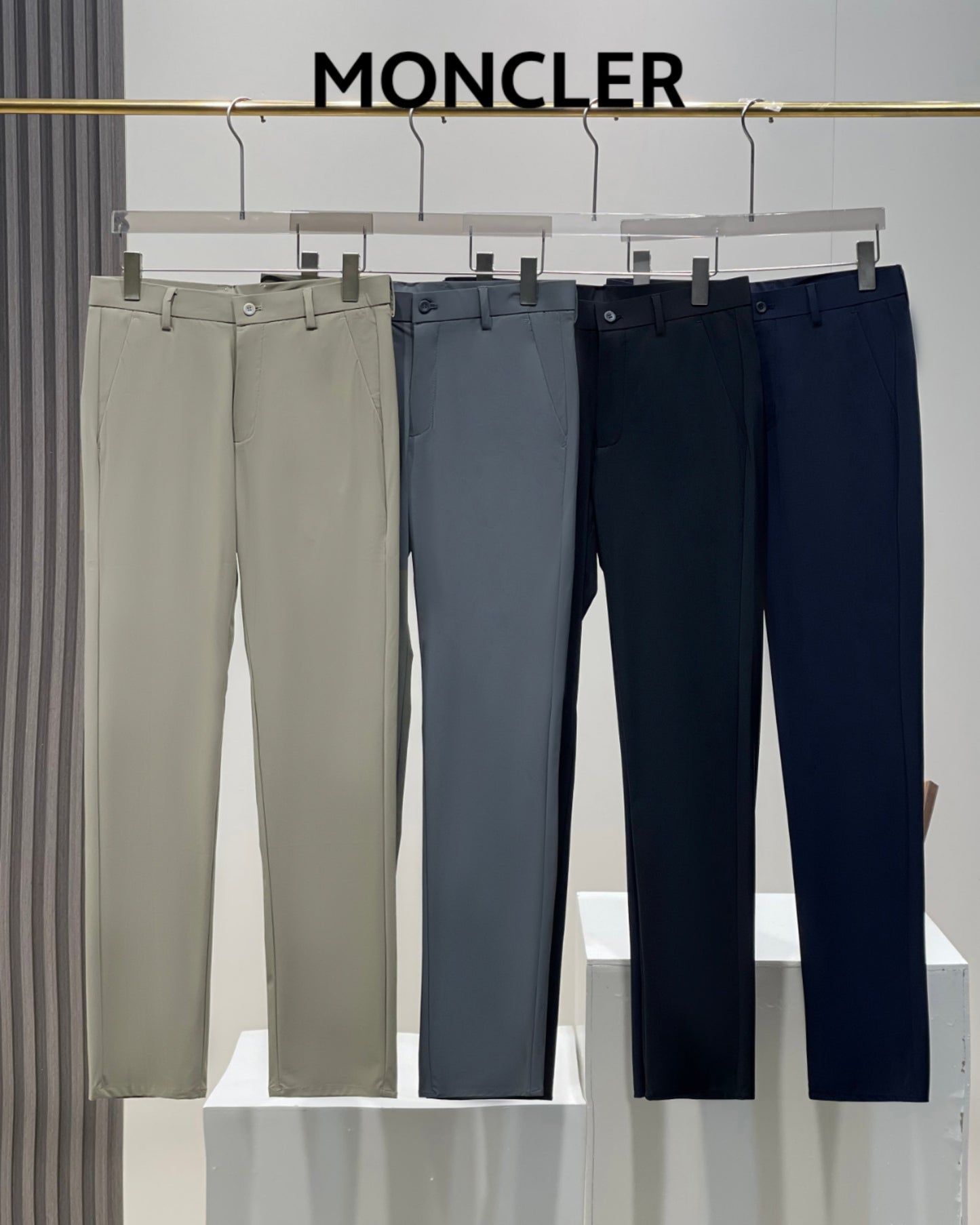 Moncler Men's Ice Silk Business Pants – 2025 Collection