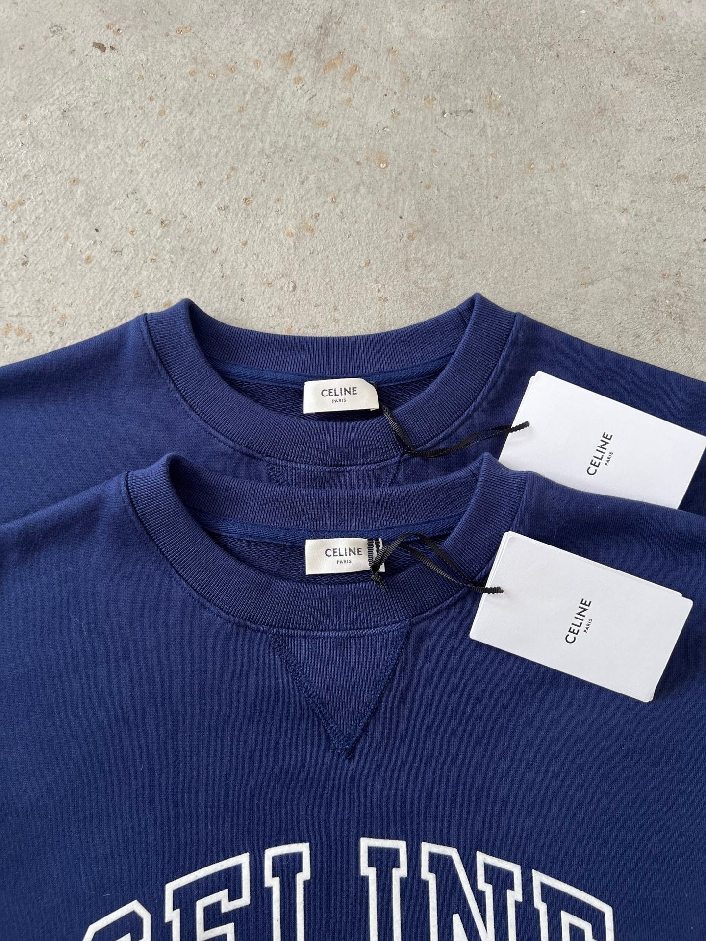 Celine Flocked Letter Pullover Sweatshirt – 2025FW