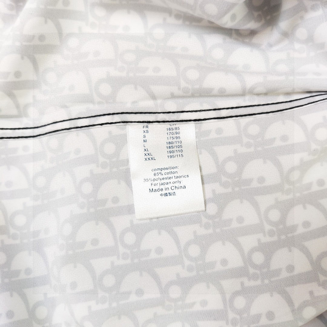 Dior Monogram Logo Casual Long-Sleeve Shirt – 2025SS