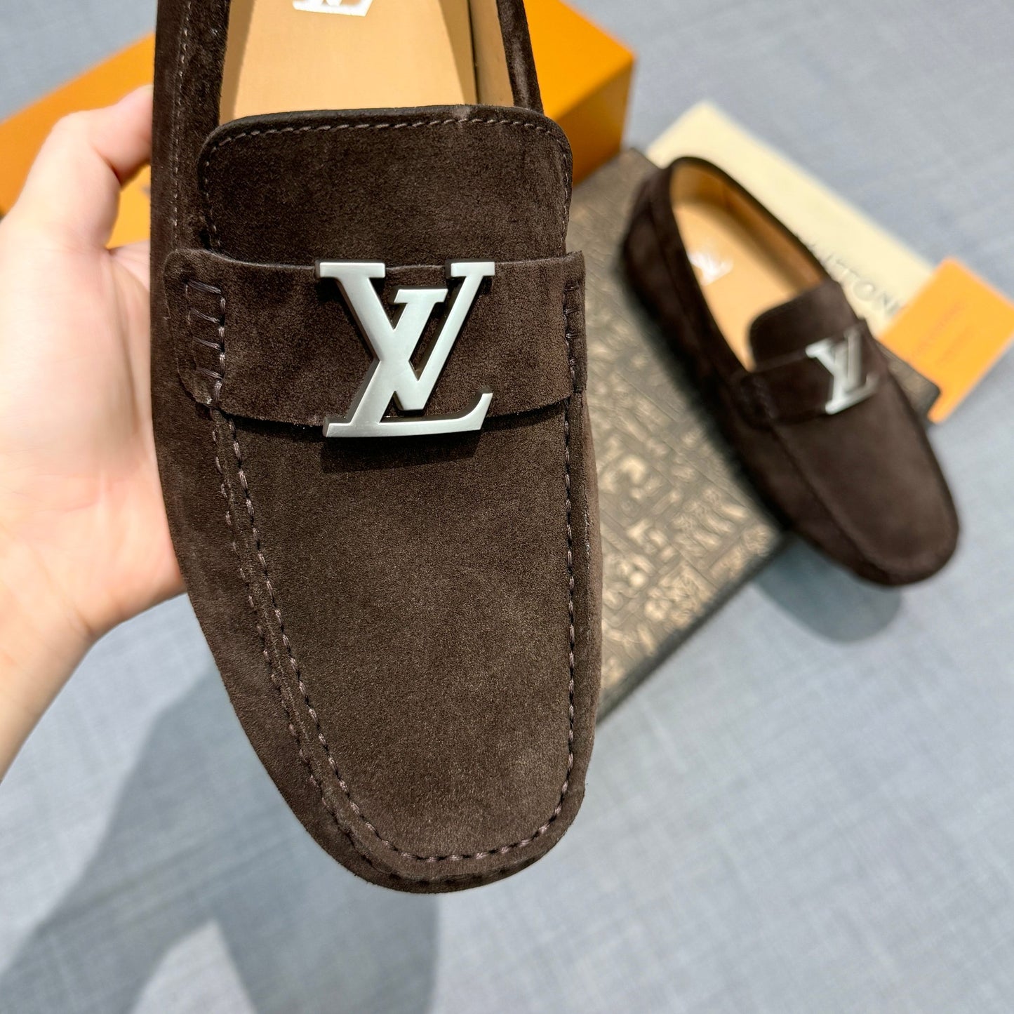Louis Vuitton Men's Suede Driving Shoes