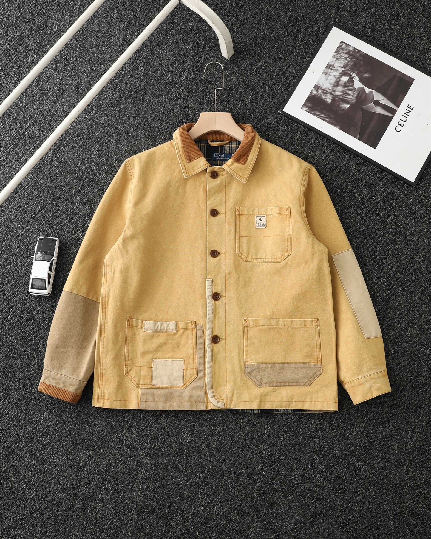Ralph Lauren Barn Washed Distressed Jacket – 2025 Spring New