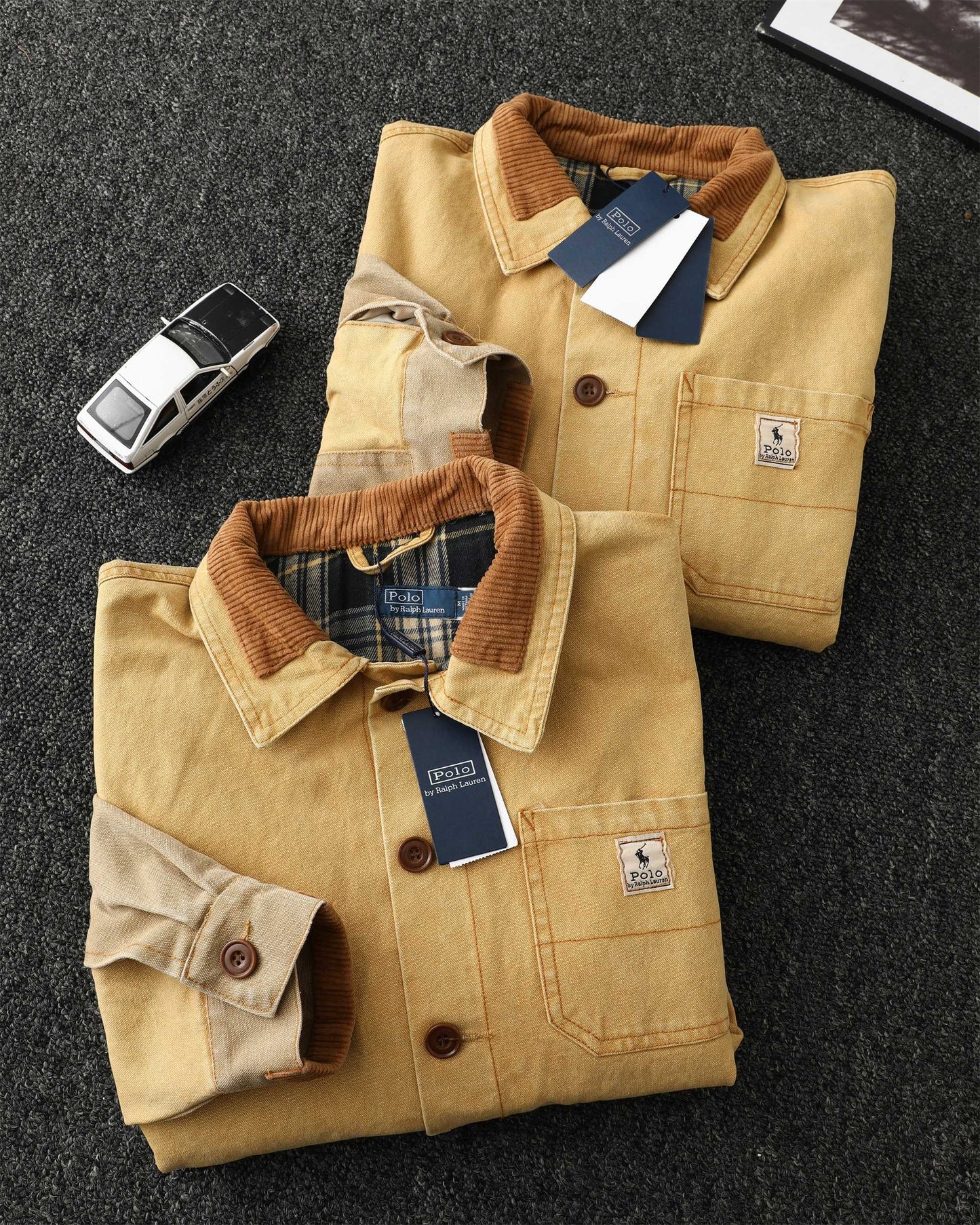 Ralph Lauren Barn Washed Distressed Jacket – 2025 Spring New