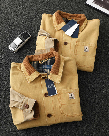 Ralph Lauren Barn Washed Distressed Jacket – 2025 Spring New