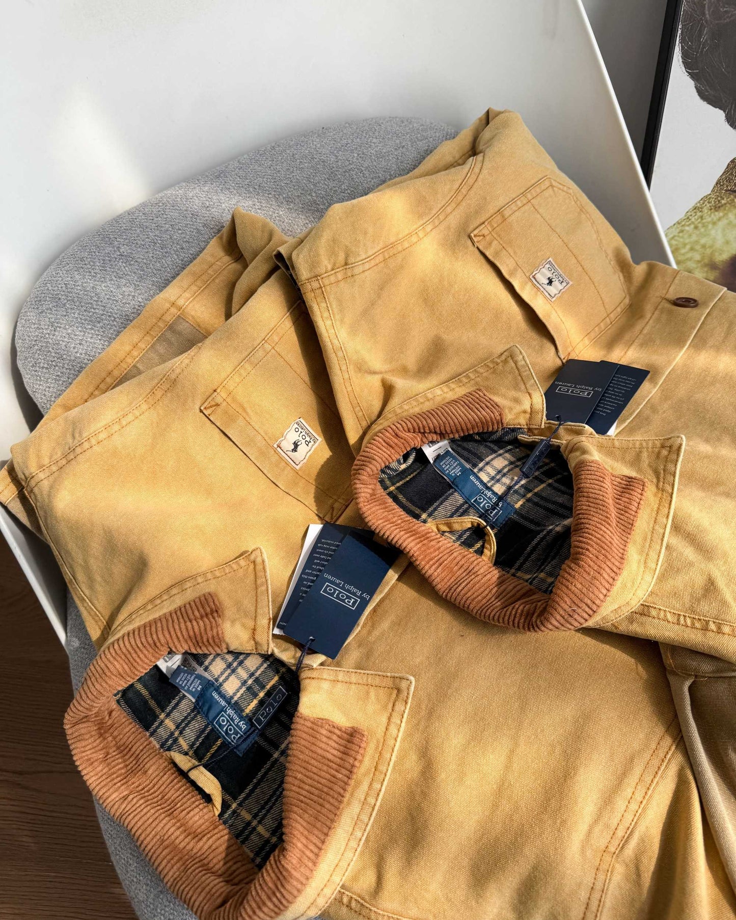 Ralph Lauren Barn Washed Distressed Jacket – 2025 Spring New