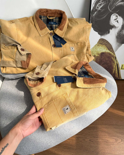 Ralph Lauren Barn Washed Distressed Jacket – 2025 Spring New