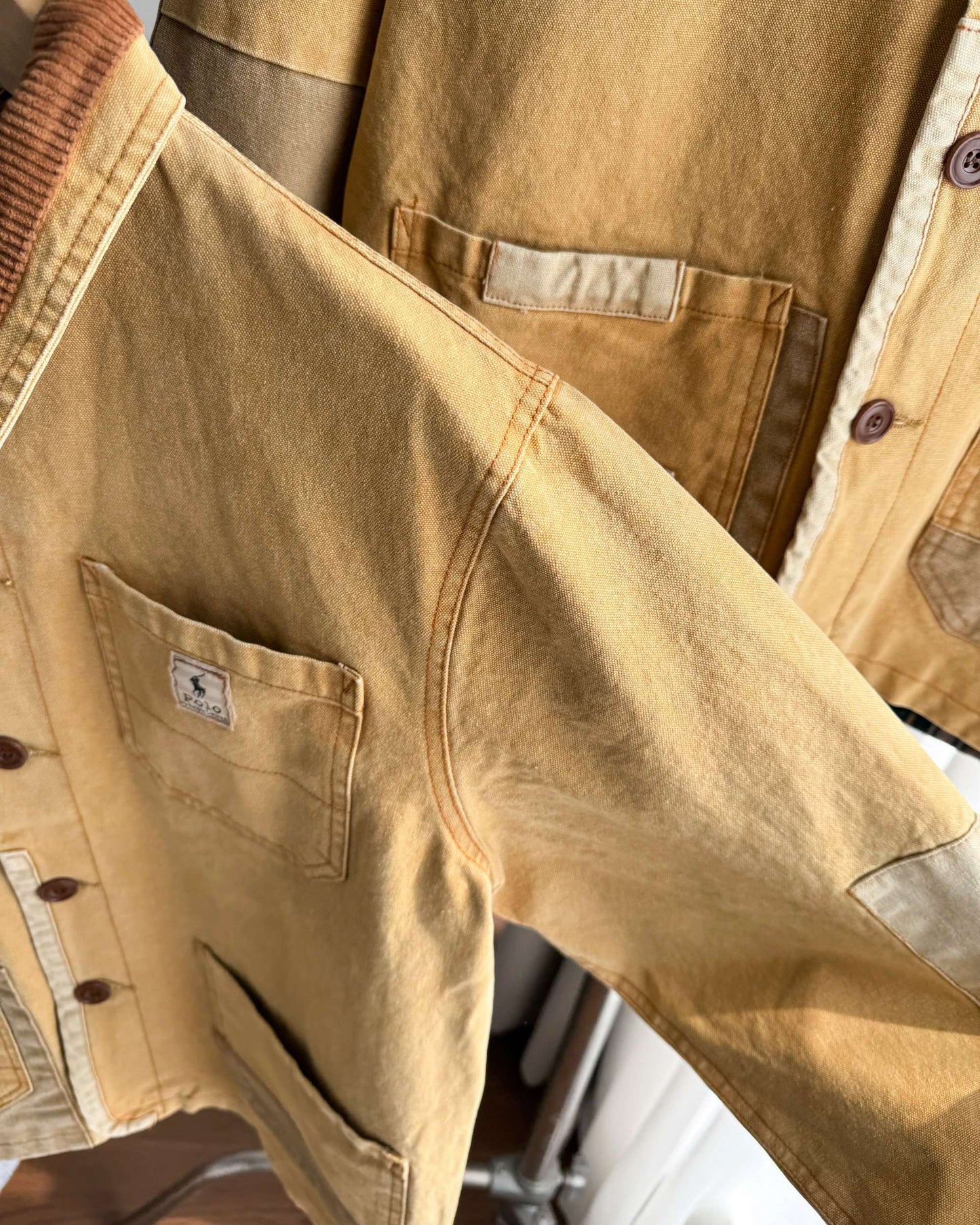 Ralph Lauren Barn Washed Distressed Jacket – 2025 Spring New