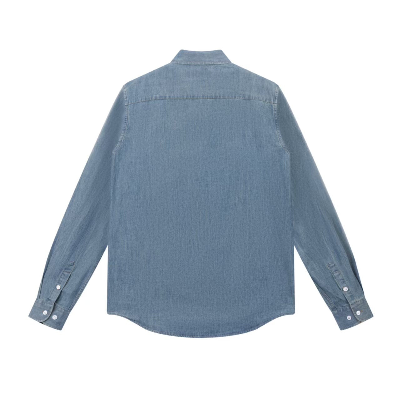 Ralph Lauren Washed Denim Shirt with Embroidered Logo