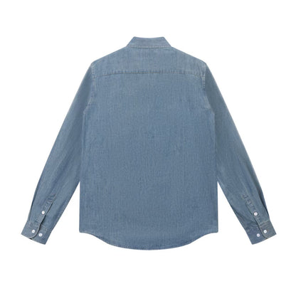 Ralph Lauren Washed Denim Shirt with Embroidered Logo