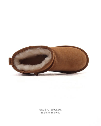 UGG Mid-Tube Plush Snow Boots – Autumn/Winter Collection