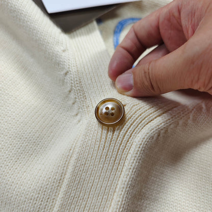 Dior CD Letter Embroidered Knit Cardigan – 2025 Fall