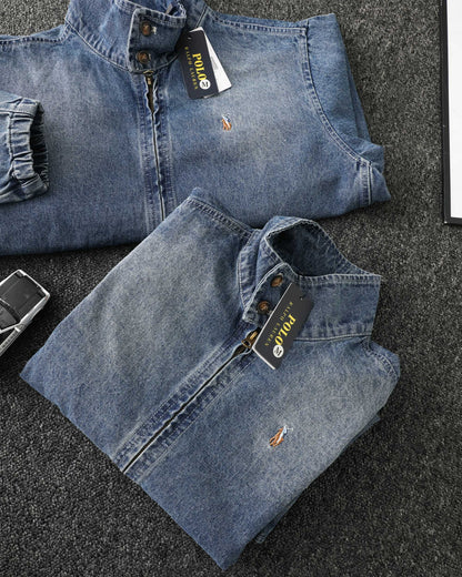 Ralph Lauren Washed Denim Jacket – 2025 Fall Collection