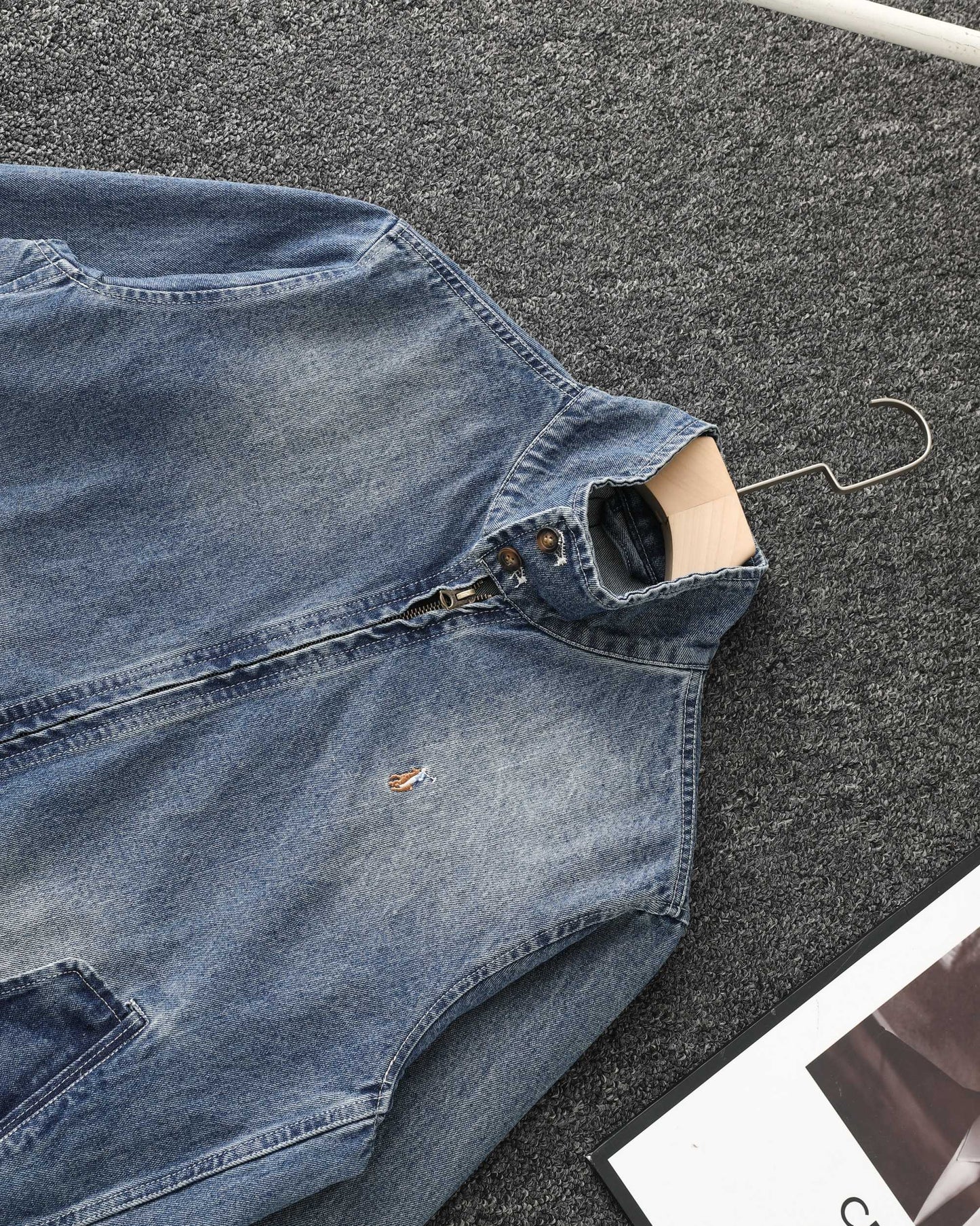 Ralph Lauren Washed Denim Jacket – 2025 Fall Collection