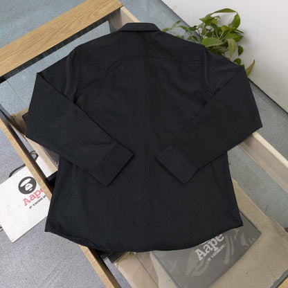 Dior Pocket Logo Embroidered Casual Shirt – 2025