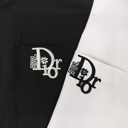 Dior Pocket Logo Embroidered Casual Shirt – 2025