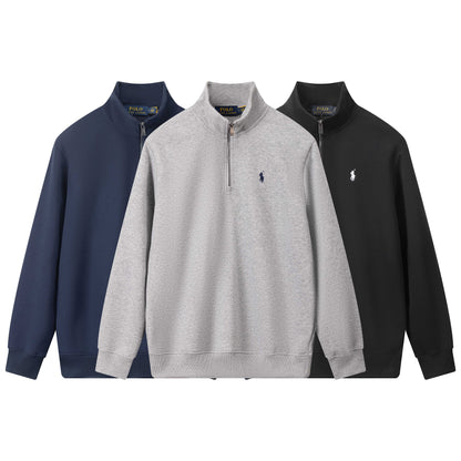 Ralph Lauren Classic Embroidered Half-Zip Sweatshirt