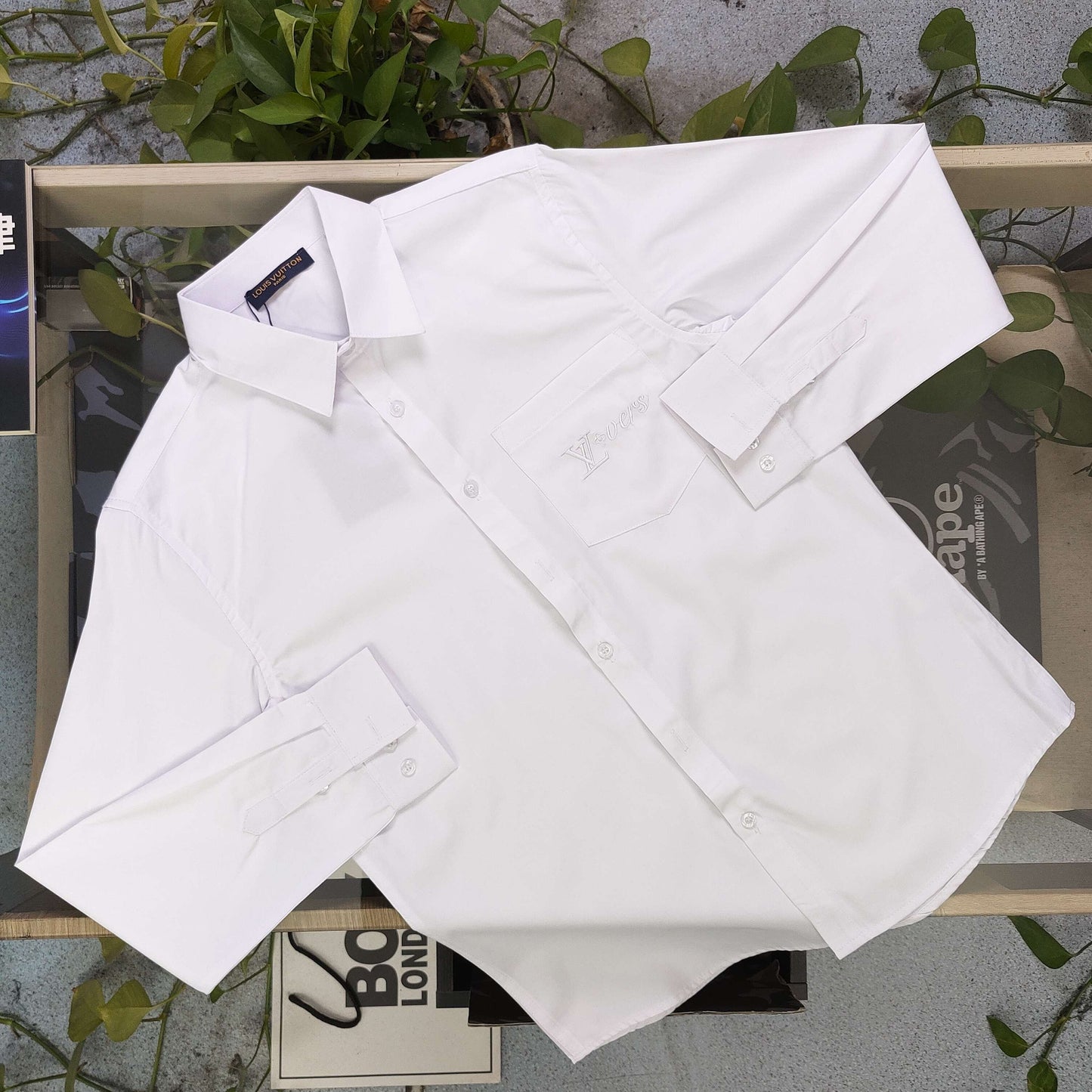 Louis Vuitton Classic Pocket Embroidered Long Sleeve Shirt – 2025 Collection