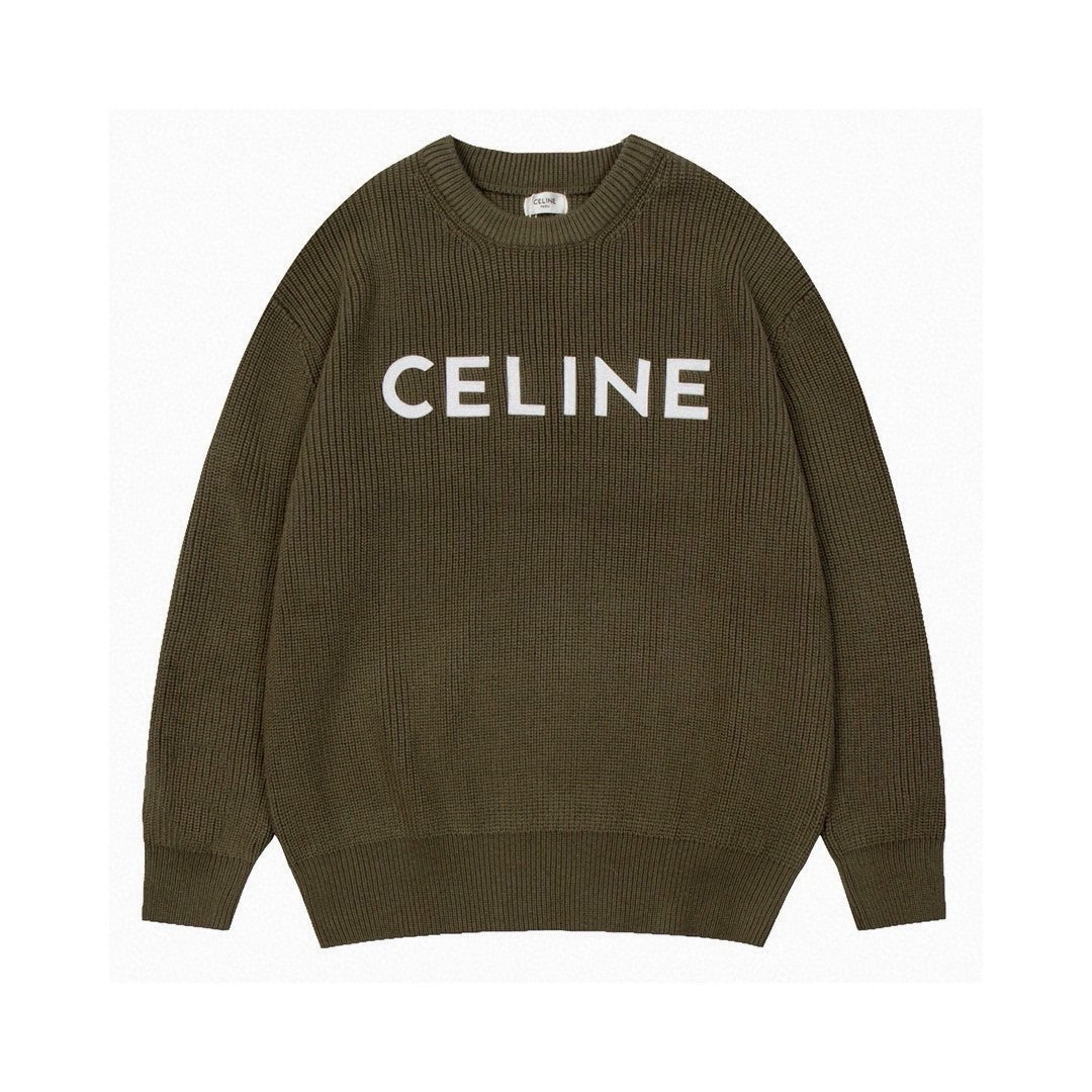 Celine Classic Embroidered Crewneck Sweater