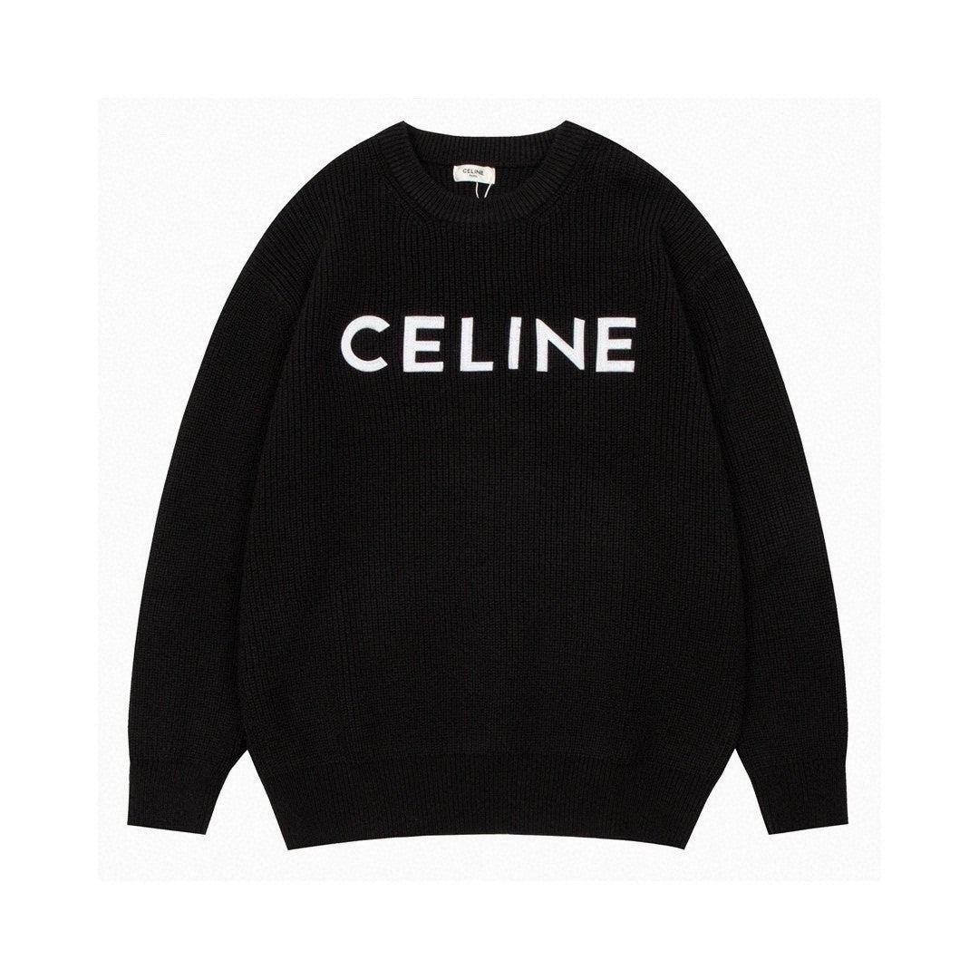 Celine Classic Embroidered Crewneck Sweater