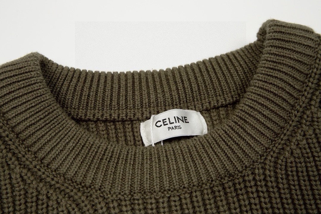 Celine Classic Embroidered Crewneck Sweater