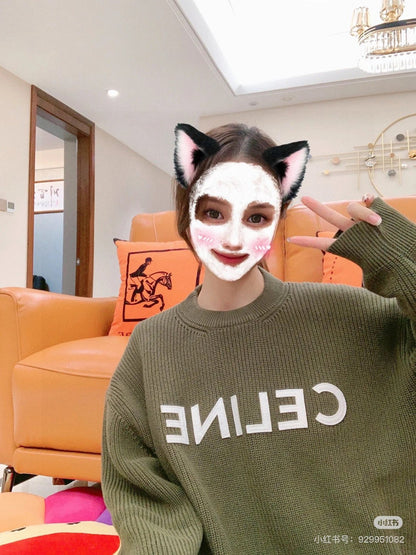 Celine Classic Embroidered Crewneck Sweater