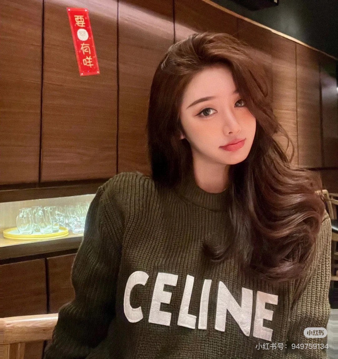 Celine Classic Embroidered Crewneck Sweater