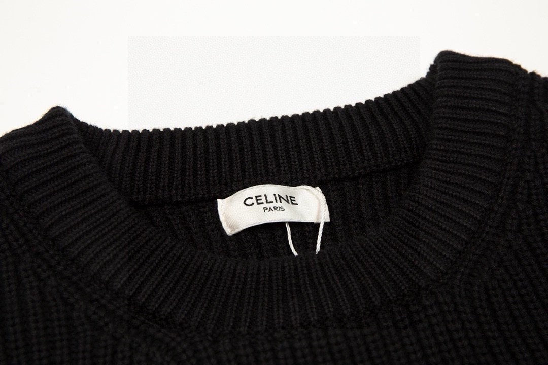 Celine Classic Embroidered Crewneck Sweater