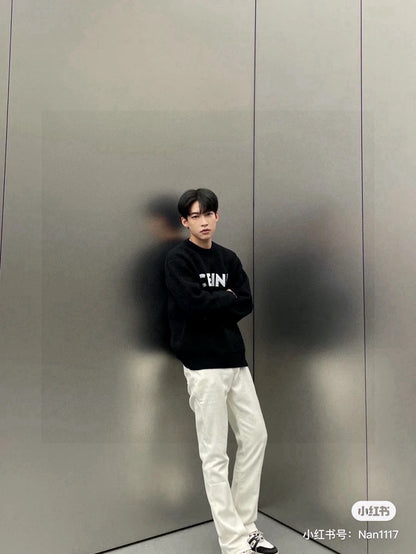 Celine Classic Embroidered Crewneck Sweater