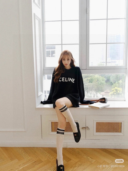 Celine Classic Embroidered Crewneck Sweater