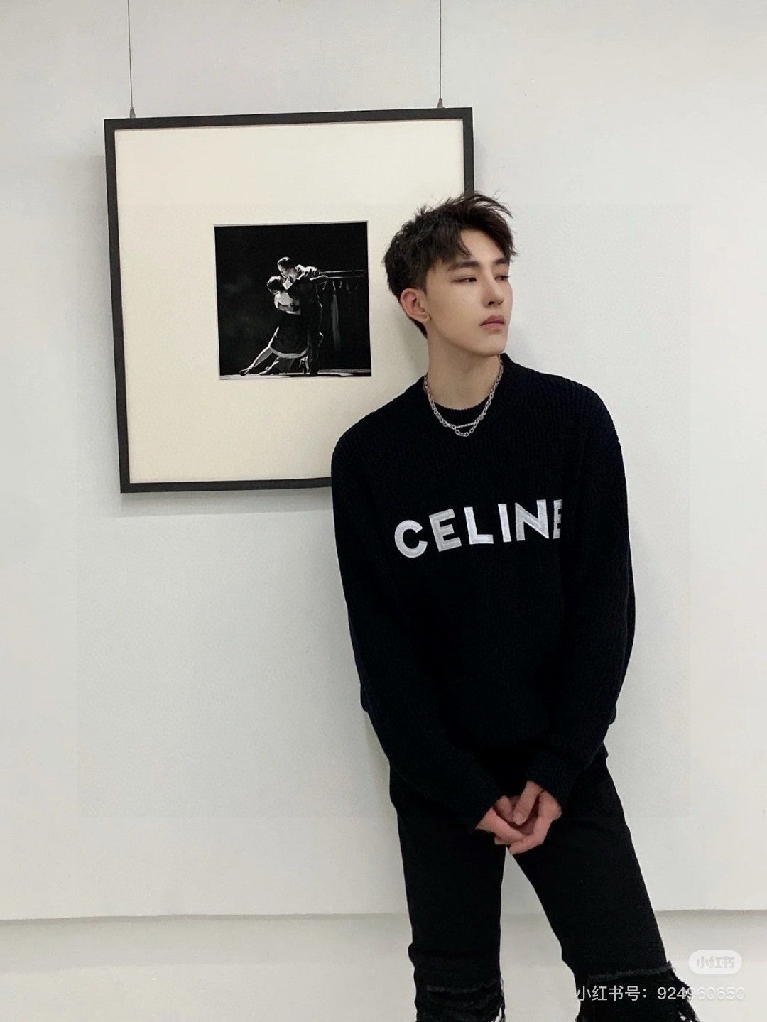 Celine Classic Embroidered Crewneck Sweater