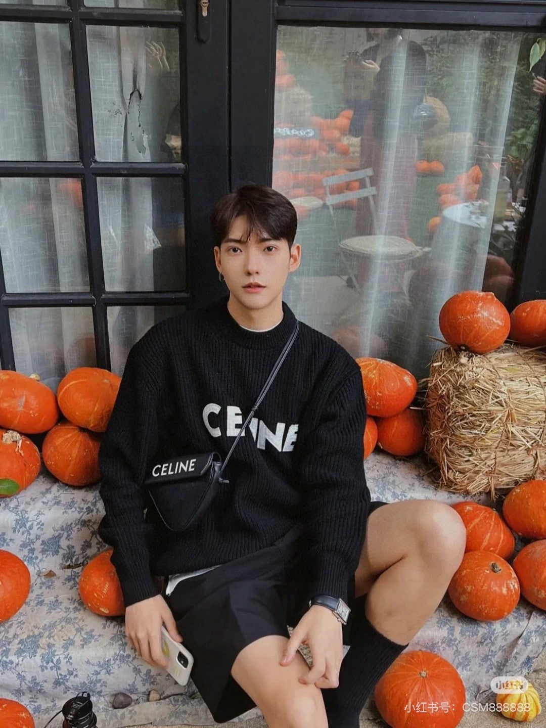 Celine Classic Embroidered Crewneck Sweater