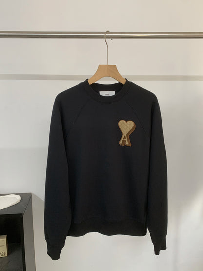 AMI Paris Heart Logo Embroidered Sweatshirt – 25SS