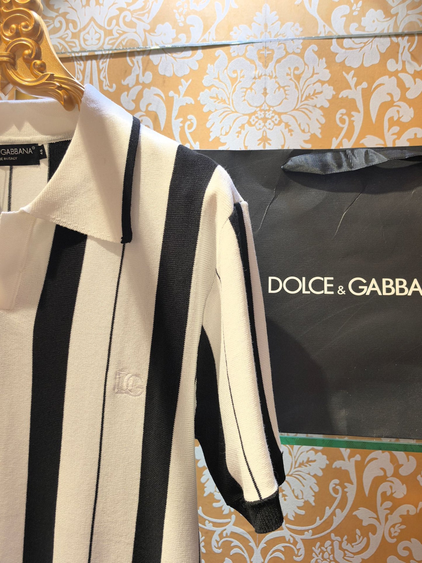Dolce & Gabbana Striped Knit Sweater – Spring/Summer Collection – 2026SS