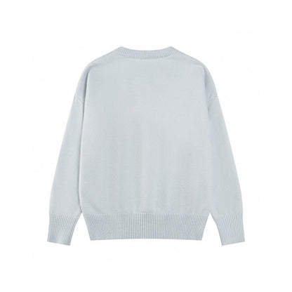 AMI Paris Classic Jacquard Heart Crewneck Sweater – 2025SS