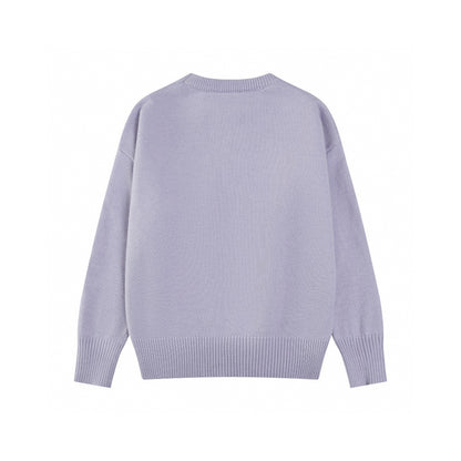 AMI Paris Classic Jacquard Heart Crewneck Sweater – 2025SS