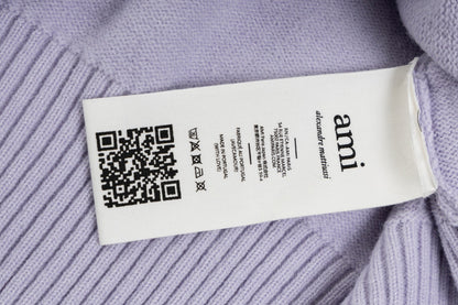 AMI Paris Classic Jacquard Heart Crewneck Sweater – 2025SS
