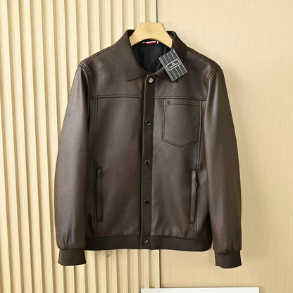 Zegna Lapel Leather Jacket – 2025FW