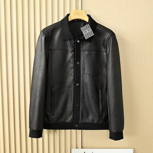 Zegna Lapel Leather Jacket – 2025FW