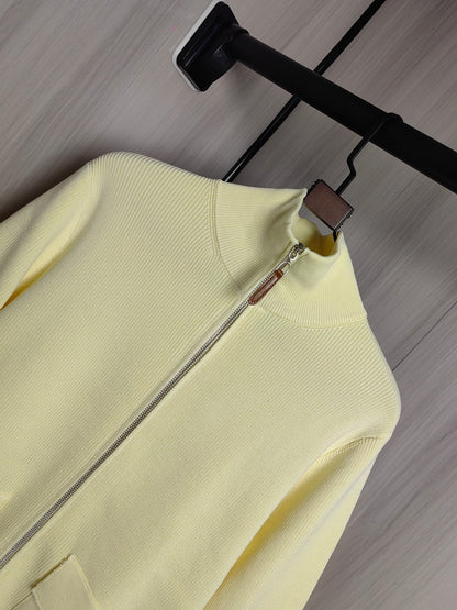 Hermès Unisex Wool-Blend Knit Cardigan – Autumn/Winter