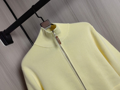 Hermès Unisex Wool-Blend Knit Cardigan – Autumn/Winter