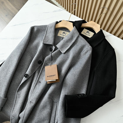 Burberry Men's Double-Faced Wool Trench Coat – 2025FW